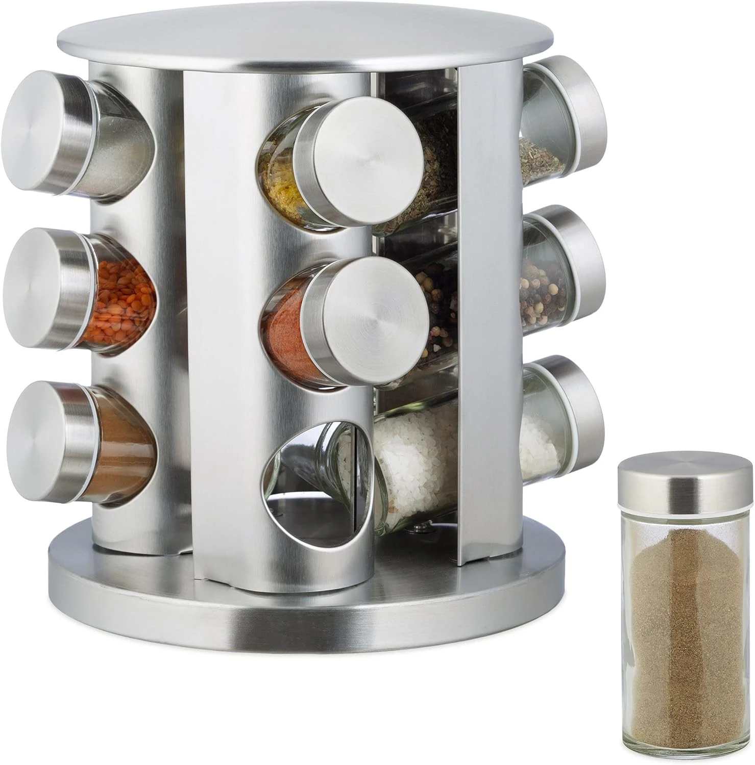 Spice Rack with 12-Piece Shaker Set