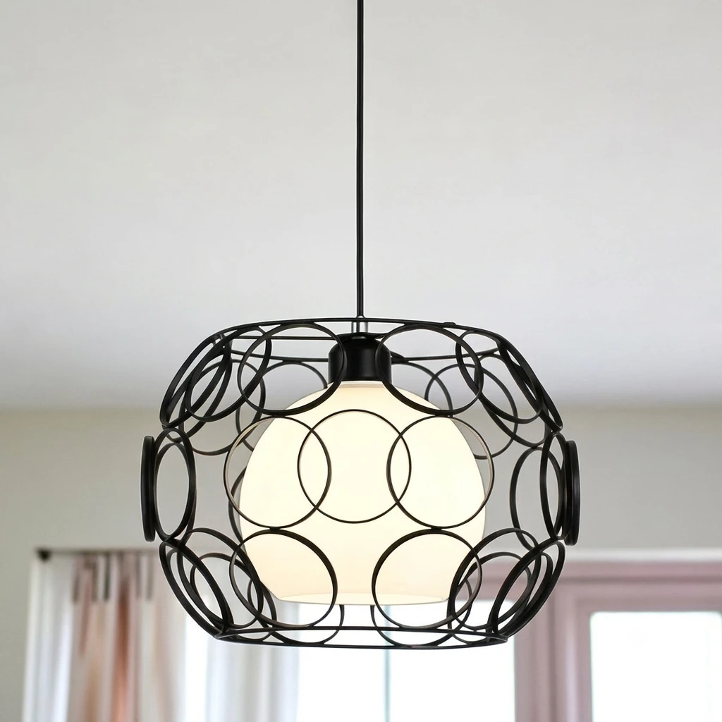 Modern Creative Wrought Iron 1-Light Pendant Light