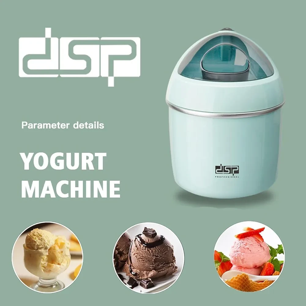 DSP Yougurt Machine,Electric Ice Cream Maker, Easy Homemade Ice Cream Maker, For Frozen Yogurt, Sorbet