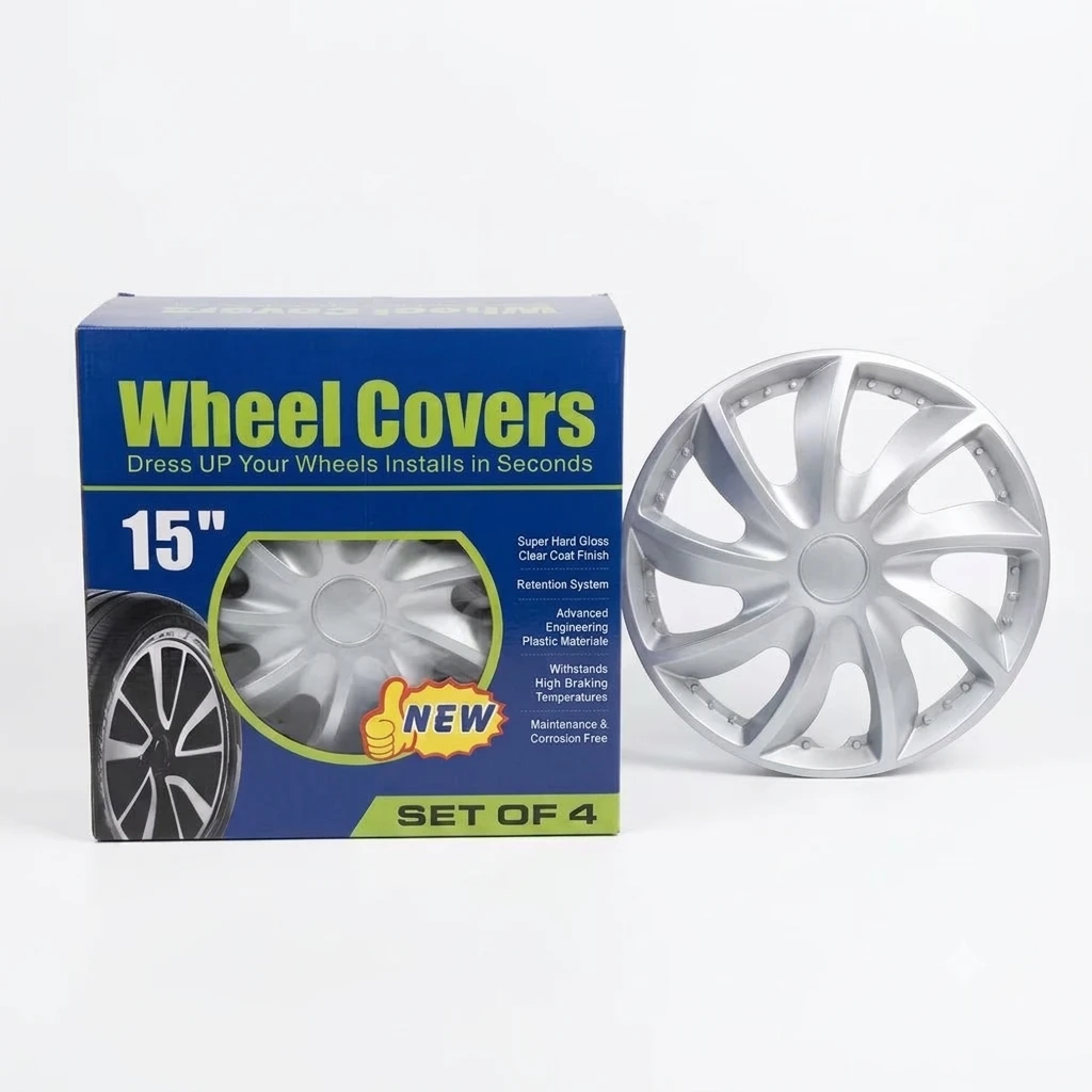 14" Set of 4 Wheel Covers silver