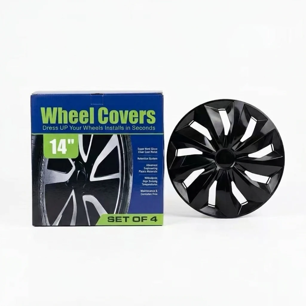 15" Set of 4 Wheel Covers black