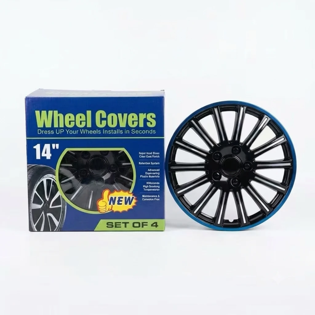 14" Set of 4 Wheel Covers black