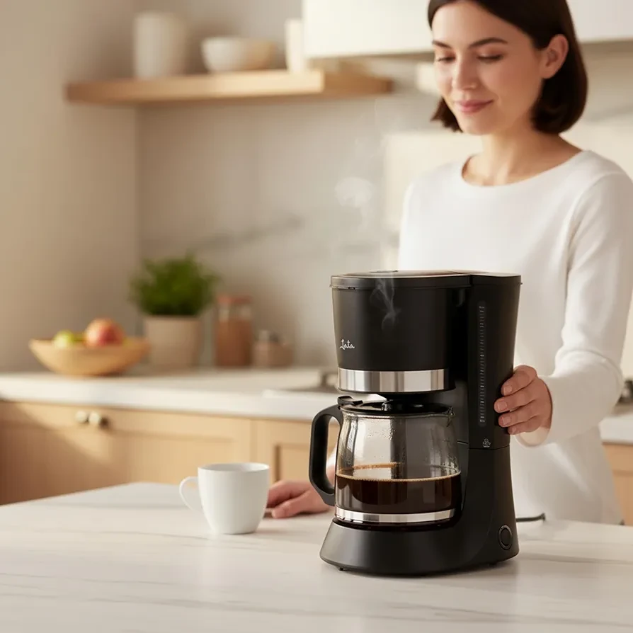Sihbos coffee maker - coffee makers (freestanding, Drip coffee maker, Coffee, Black, Glass, Buttons)