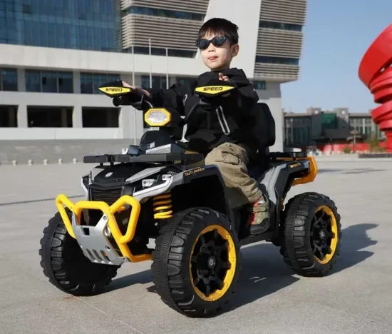 Kids Scooter Inspired BO Speed Electric 12 Volt Yellow