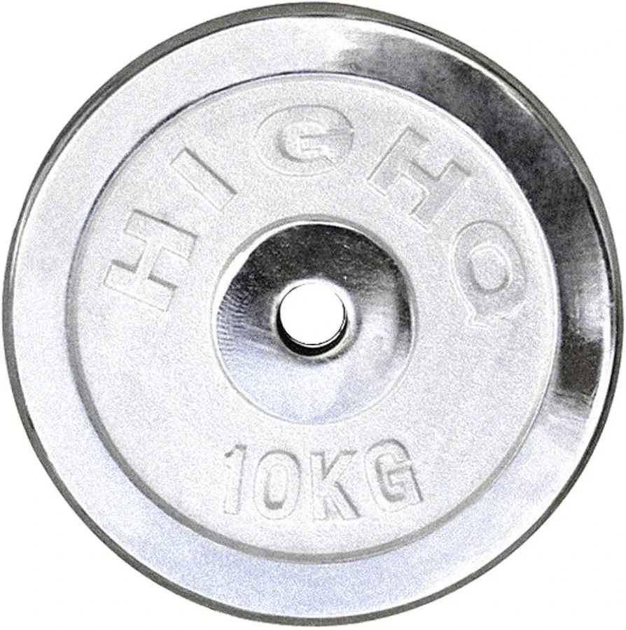 2 x Cast Iron Barbell Weight Plates Fitness Weight Lifting Strength Training for 1 Inch Dumbbell Handlebars