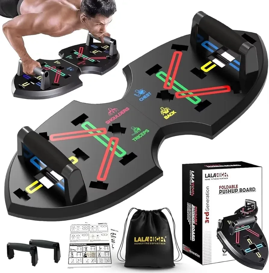 Training Back Muscles: Professional Fitness Push up Board Training