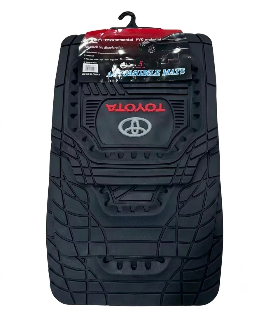 5pc PVC rubber floor mats for cars