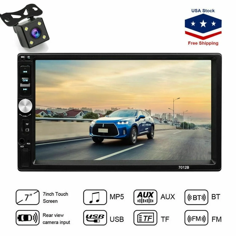 7 inch Car Stereo Audio Bluetooth MP5 Player USB FM Multimedia Radio