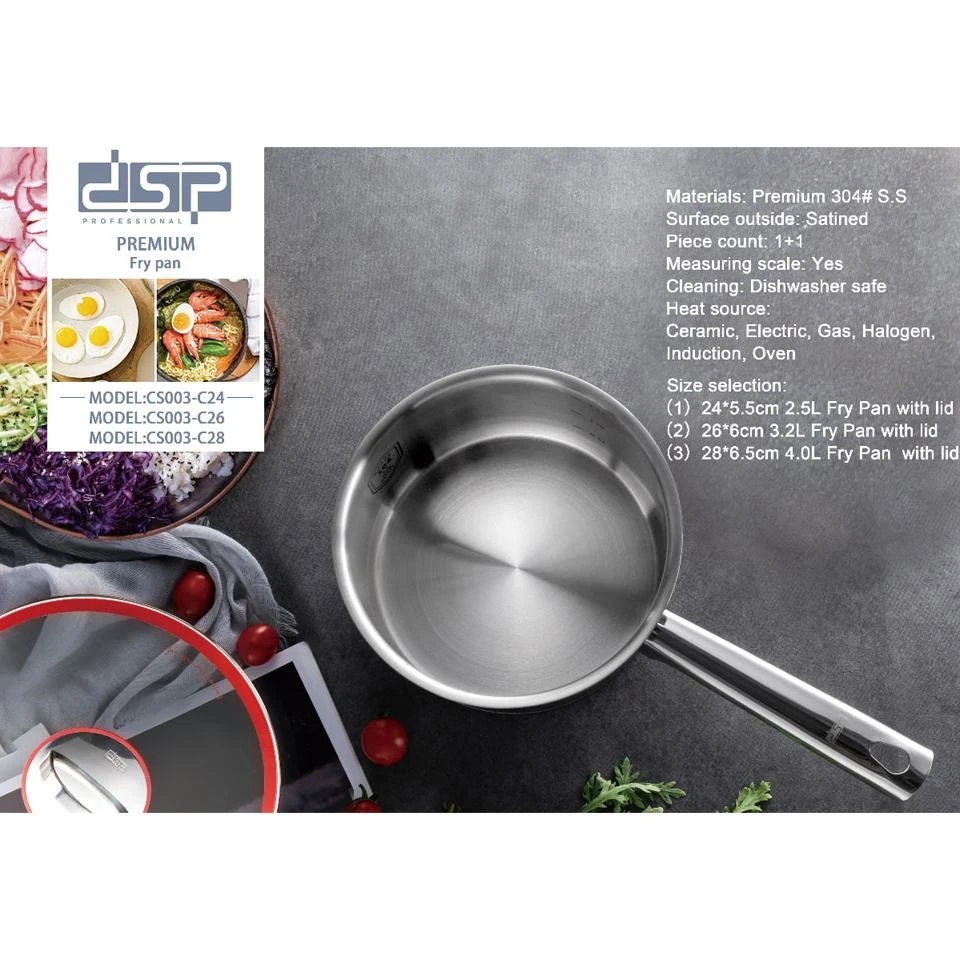 Fry Pan stainless steel​ DSP CS003-C26