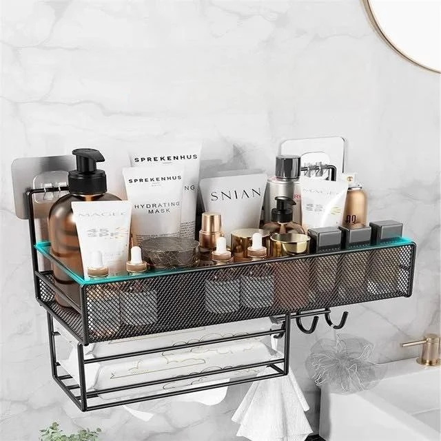 Wall Shelves Bathroom Organizer 2 Pack Bathroom Shelf Shower Caddy Storage Organizer For Bathroom Wall Mounted Shower Shelf Floating Shelves